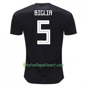 Jalkapallo Pelipaidat Argentiina Biglia 5 World Cup 2018 Vieraspaita